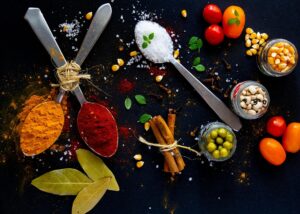 Assortment of Herbs and Spices.