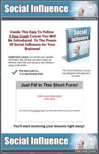 Social Influencer Course